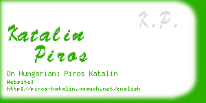 katalin piros business card